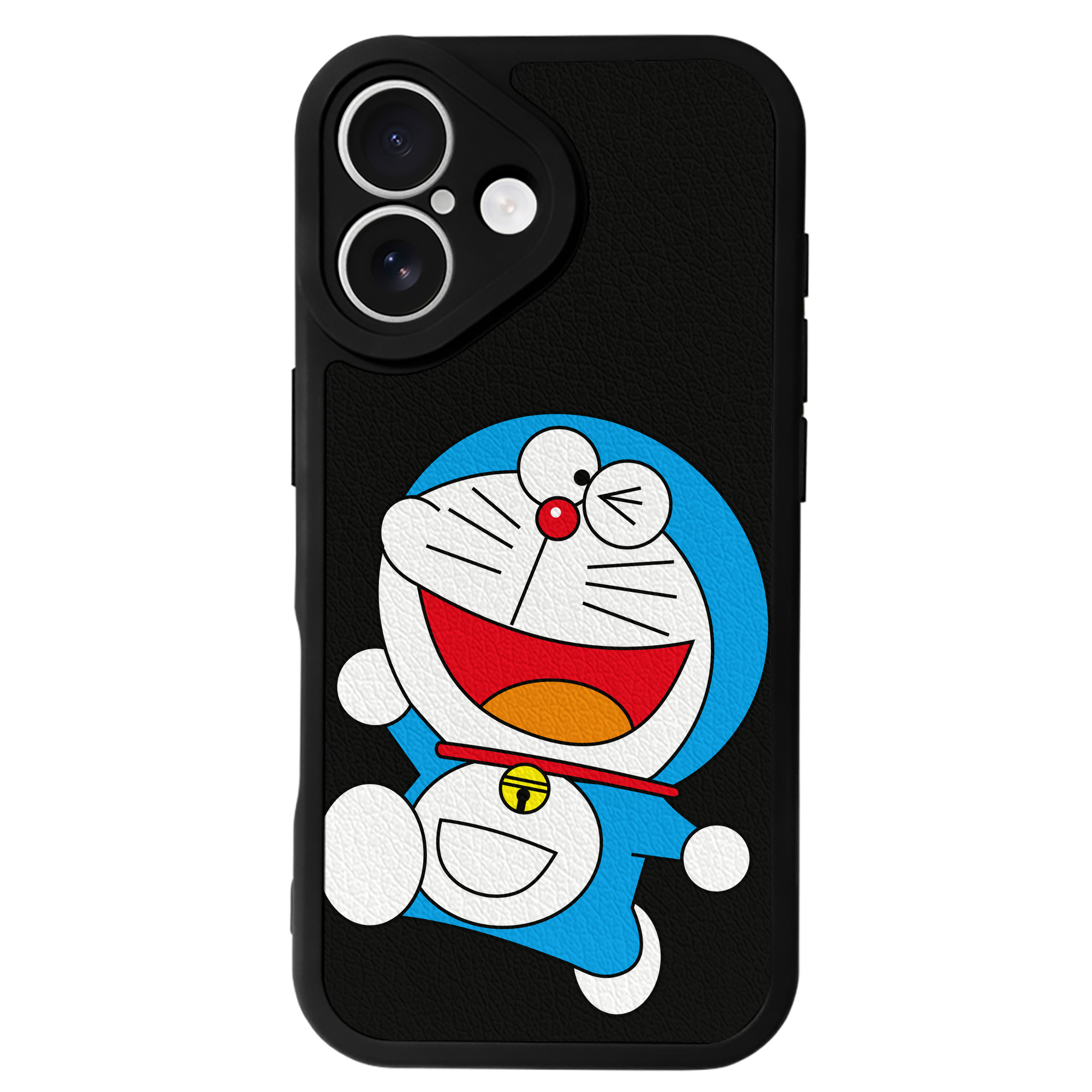 （画像用） ドラえもん Doraemon 【iPhone 16シリーズ対応】シリコンスマホケース（レザー調） 材質：シリコン